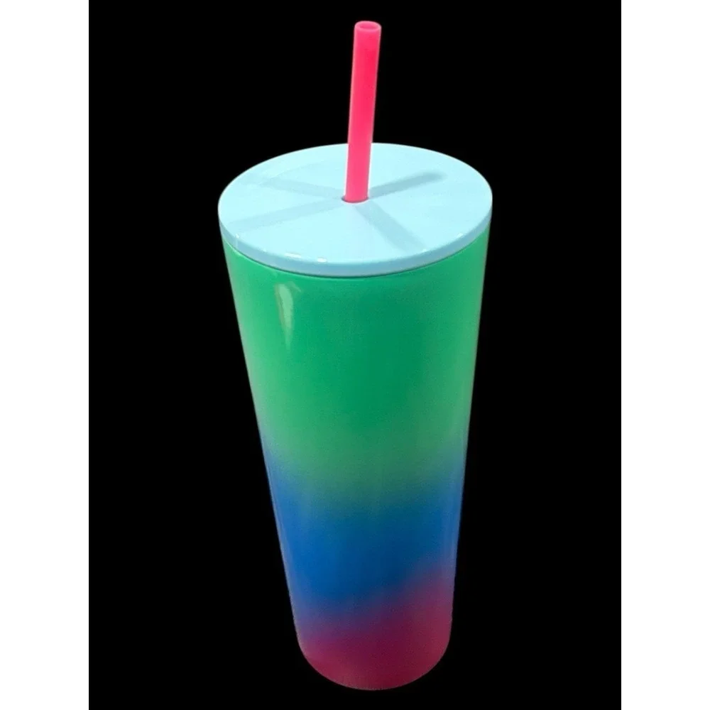 Brand New Starbucks Summer 2023 Technicolor Paint Cold Cup Tumbler 24oz
